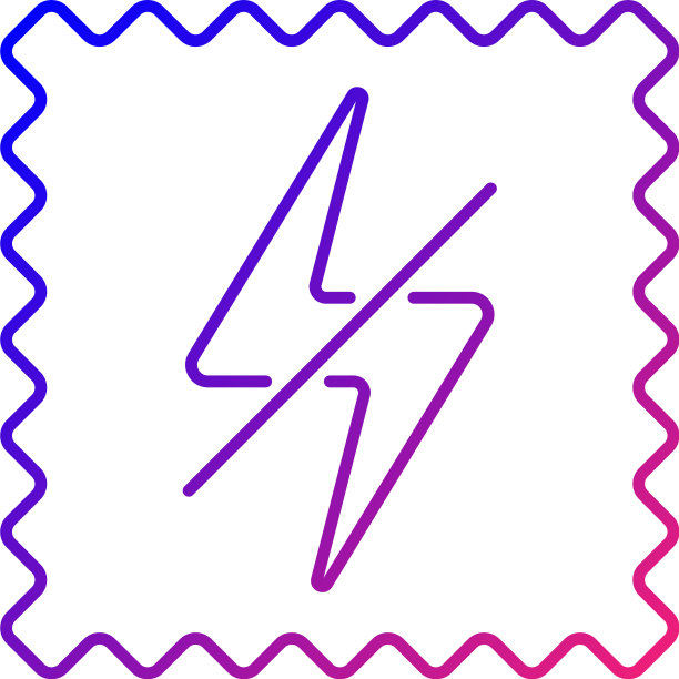 抗静电织物特征梯度线性图标图片下载