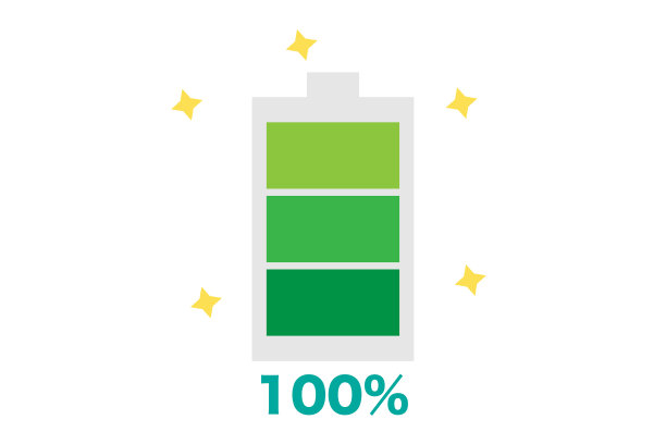 可充电电池100%图片下载