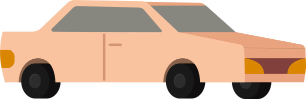 孤立的3d淡粉色汽车图标图片下载