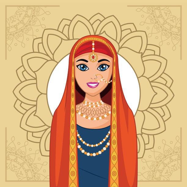 阿拉伯新娘和曼荼罗图片下载