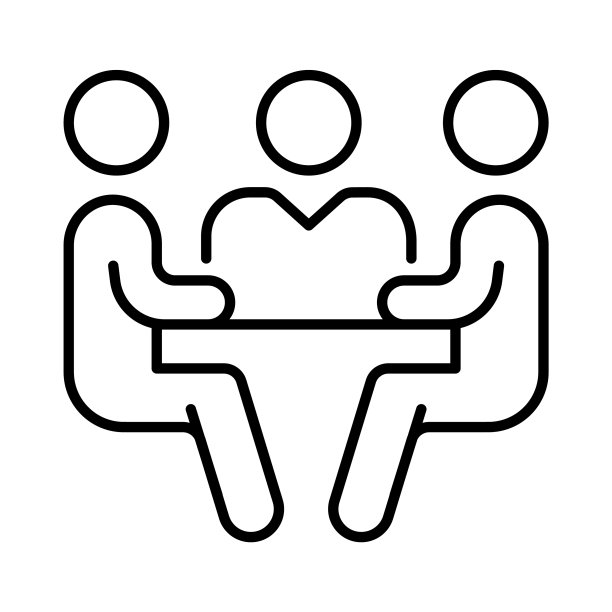 单色会议图标图片下载