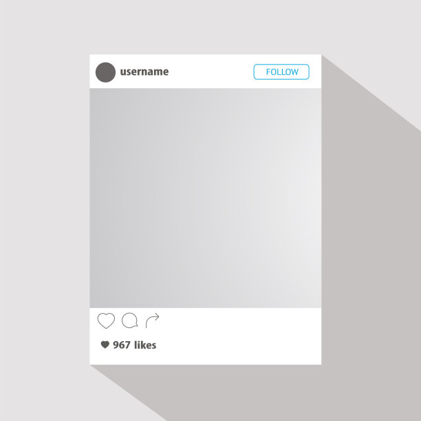 社交媒体手机应用页面最小化设计图片下载