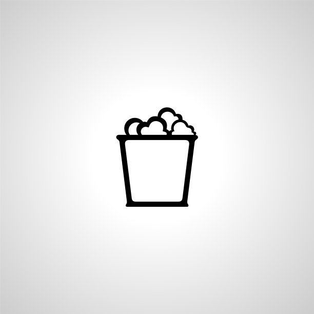 爆米花简单的图标电影院爆米花图标图片下载