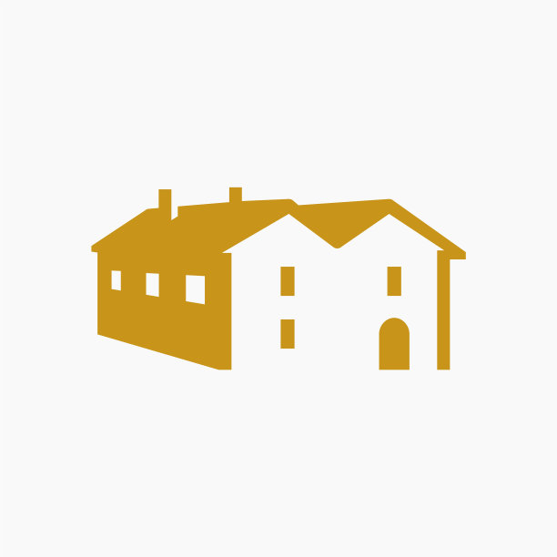 简单的现代家居和房屋标志图标图片下载