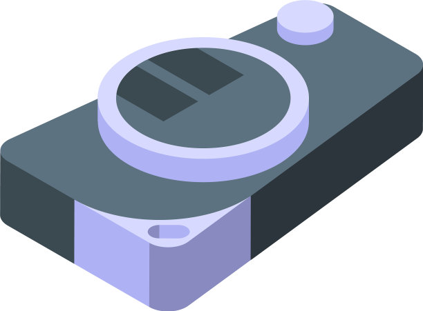 智能汽车键警报图标等距风格图片下载