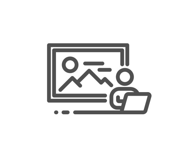 摄影工作室线图标图像摄影标志图片下载