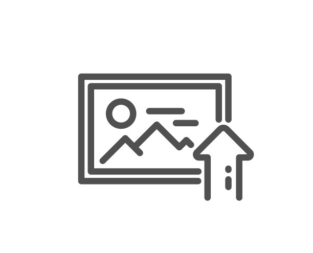 上传照片线图标图像缩略图标志图片下载