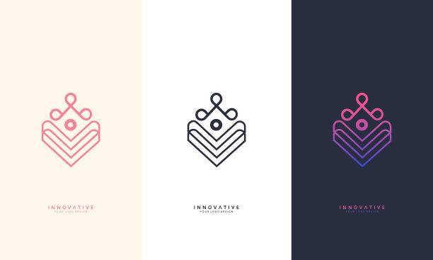 字母v瑜伽标志设计符号图片下载