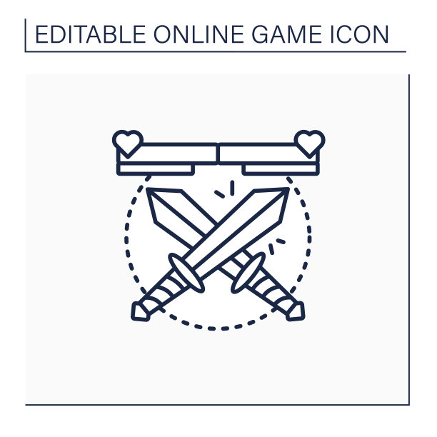 战斗游戏线图标图片下载