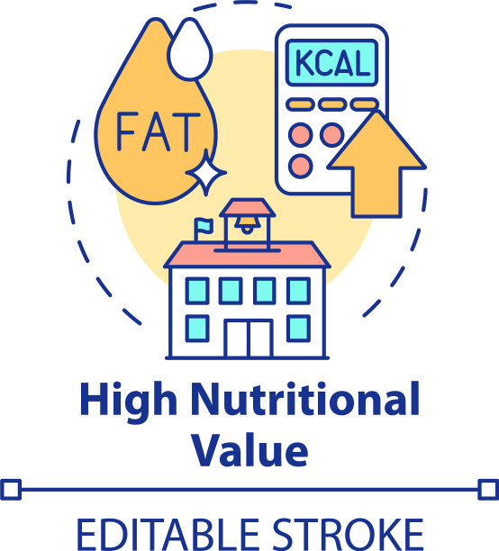 高营养价值概念图标图片下载