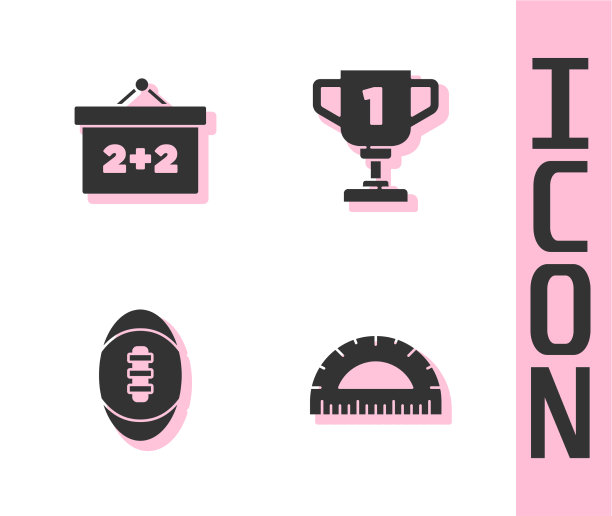 设置量角器，黑板，美式足球图片下载