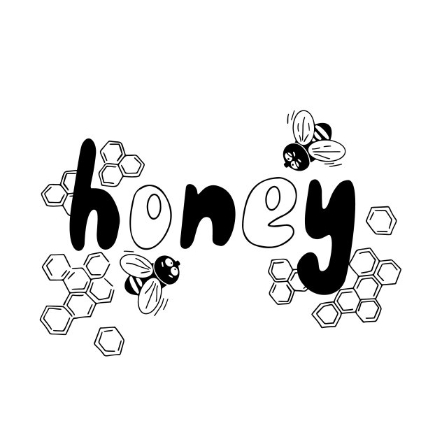 蜂蜜和蜜蜂铭文集图片下载