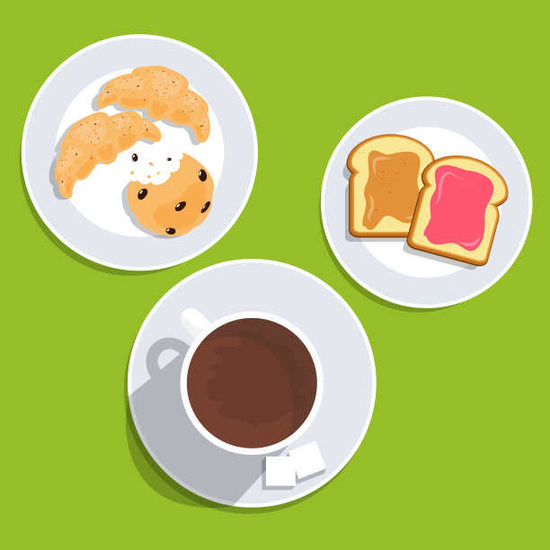 早餐上桌，早上好，概念图片下载