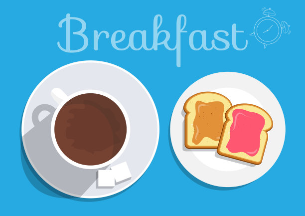 早餐上桌，早上好，概念图片下载