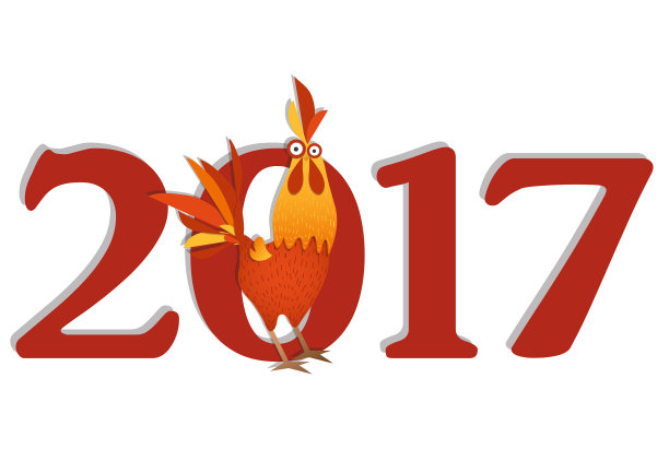 红公鸡象征2017年按图片下载