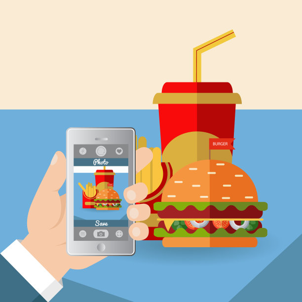 平手拍照片，食物照进去图片下载