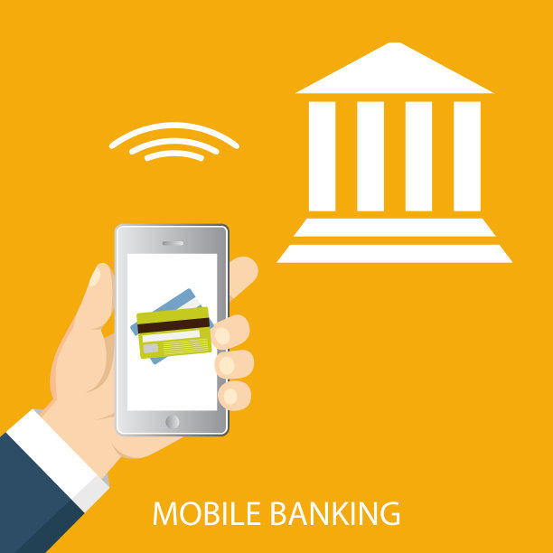 移动银行和在线支付的概念图片下载