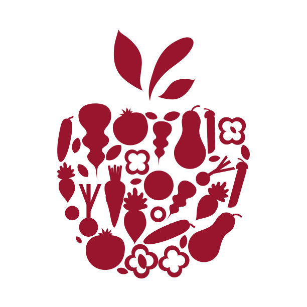 餐馆和咖啡馆的健康有机食品标签图片下载