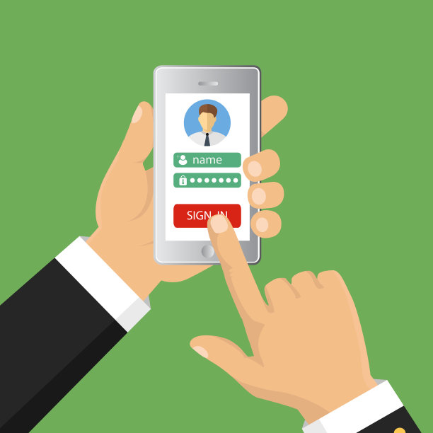 平面设计在智能手机屏幕上的页面图片下载