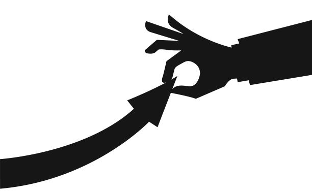 手向上拉图箭头。成长、发展、成功的理念。图片下载