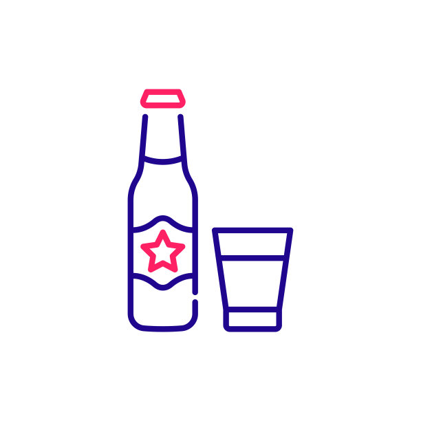 软饮料矢量2颜色图标风格插图。EPS 10个文件图片下载