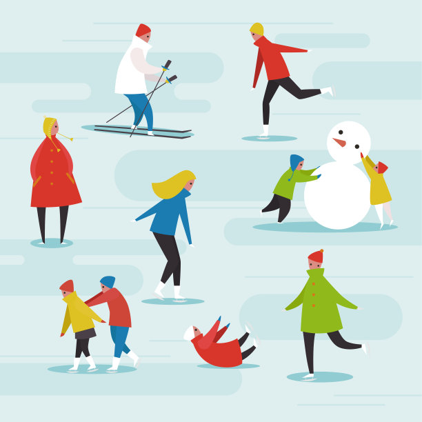 冬天玩人图片下载