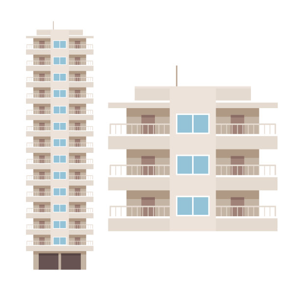 公寓建筑及细部图片下载