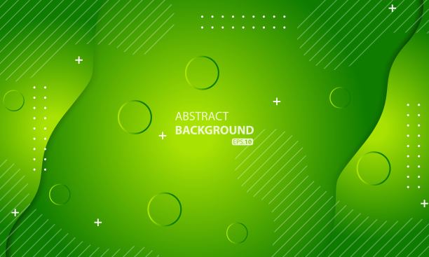 最小的几何绿色背景。动态图形组成。图片下载