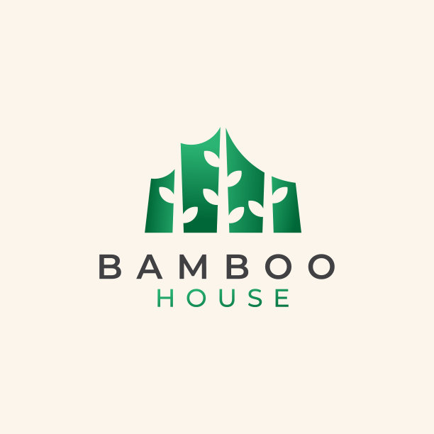 竹屋标志模板图片下载