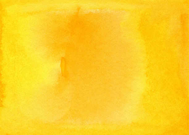 抽象的黄色和橙色水彩纸纹理插图的垃圾设计，古董卡，模板。秋天水彩背景图片下载