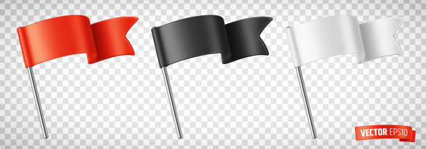 向量现实的旗帜图片下载