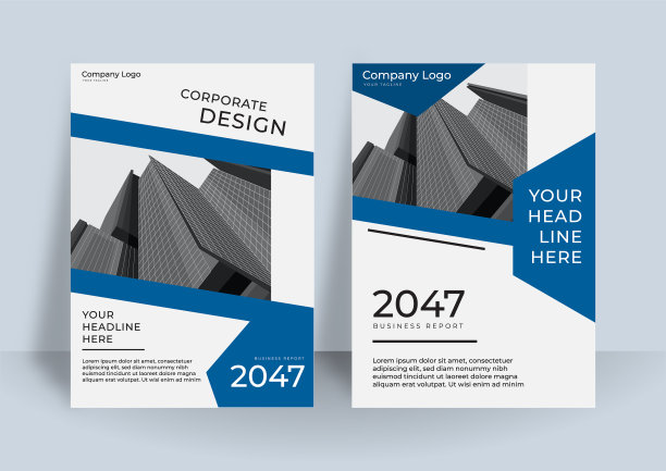 公司年度报告或书籍设计模板图片下载