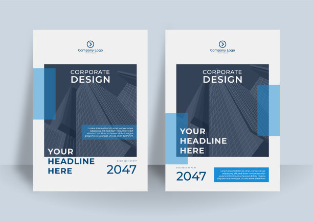 商业书或年度报告设计模板图片下载