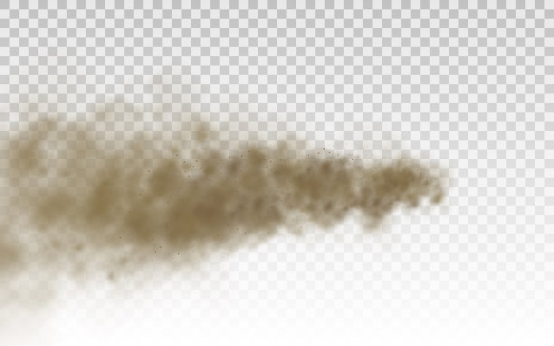 飞沙，棕尘云，风沙风暴。图片下载