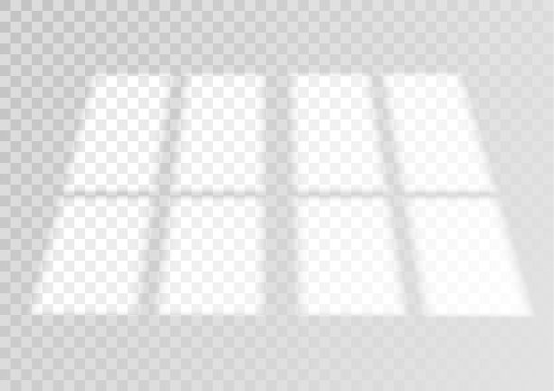 透明叠加窗和百叶窗的阴影。图片下载