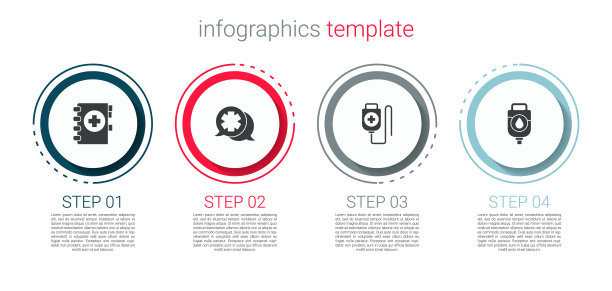 设置医疗剪贴板，与医生对话，静脉输液袋和。业务信息模板。向量图片下载