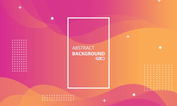 粉红色和橙色的液体颜色背景。波浪几何背景。动态纹理几何元素设计。图片下载