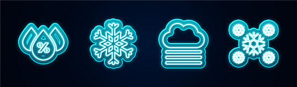 设线水滴百分比，雪花雾和图片下载