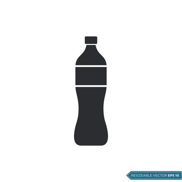 塑料瓶图标矢量模板图片下载