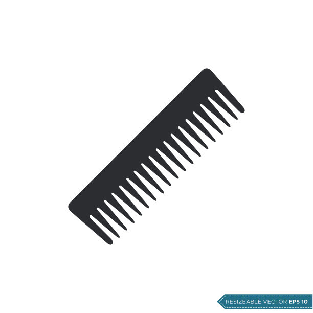 梳图标矢量模板插图eps 10图片下载