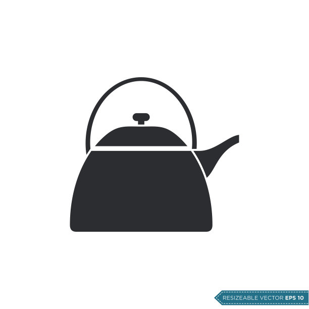 水壶图标矢量模板插图设计图片下载