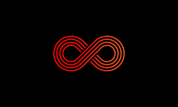 无限符号或符号，无限图标矢量插图图片下载