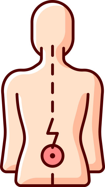 下背部疼痛RGB颜色图标图片下载