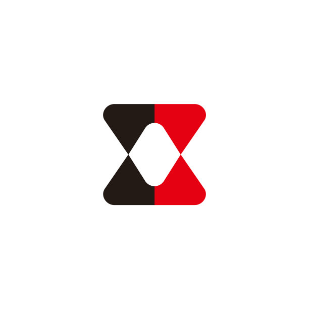 字母xx抽象方形彩色曲线logo图片下载