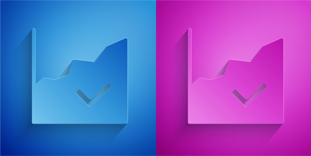 剪纸金融增长增长图标孤立图片下载