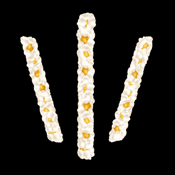 招牌上画着飘逸的爆米花图片下载