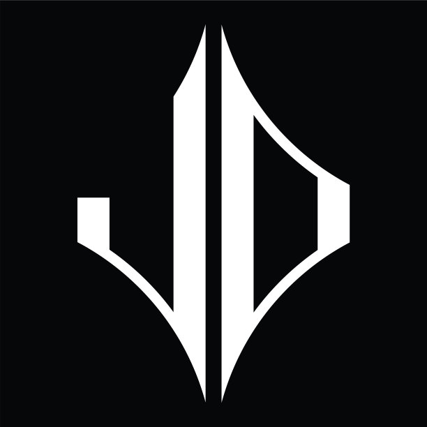 Ld标志字母组合与钻石形状设计图片下载