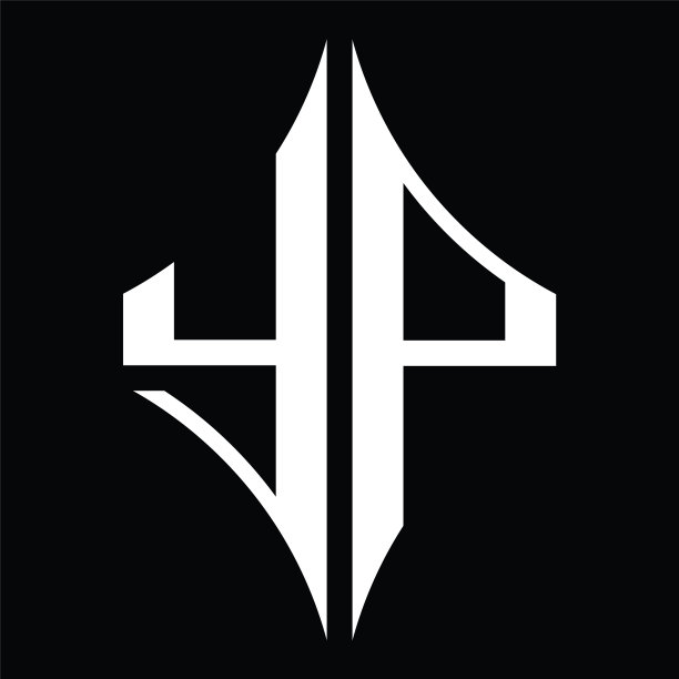 Yp标志字母组合与钻石形状设计图片下载