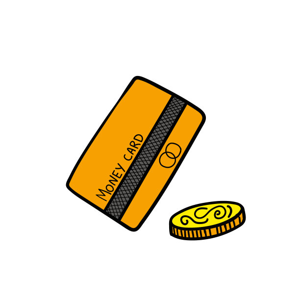 借记卡或信用卡和硬币图标图片下载