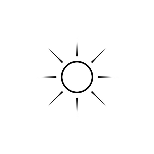 太阳夏天轮廓图标线夏天和图片下载